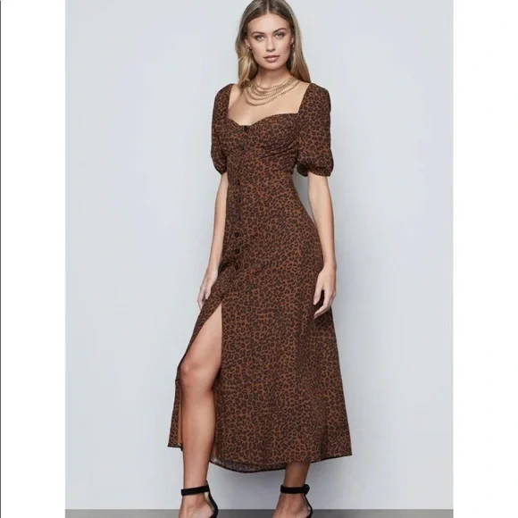 Good American | Dresses | Good American Corset Maxi Cheetah Dress | Poshmark